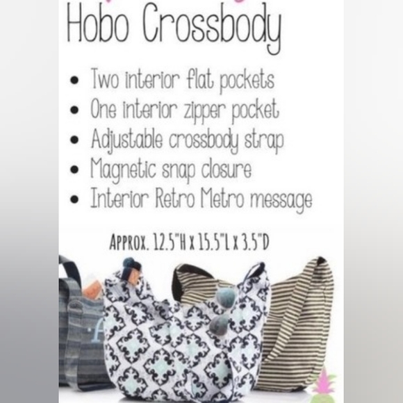 Thirty-one Retro Metro Hobo Crossbody - Picture 2 of 3